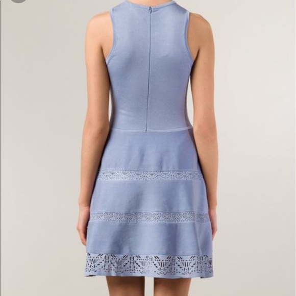 PARKER ‘Alabama’ flared dress -lamb leather detail - Picture 2 of 8